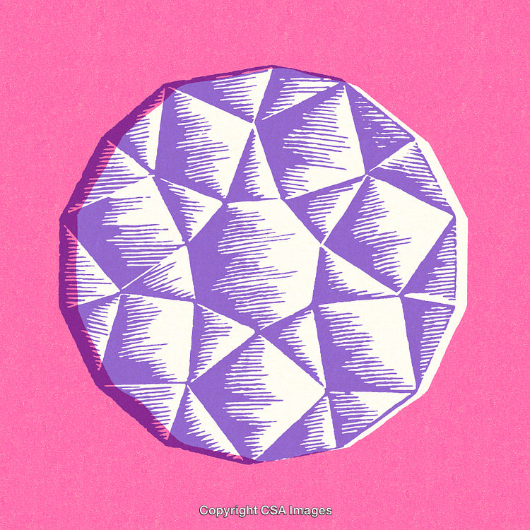 Geometric Art With Abstract Polygonal Design on a Pink Background