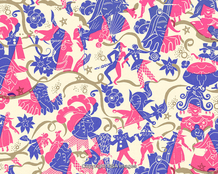 Pattern of Royal Jesters and Clowns