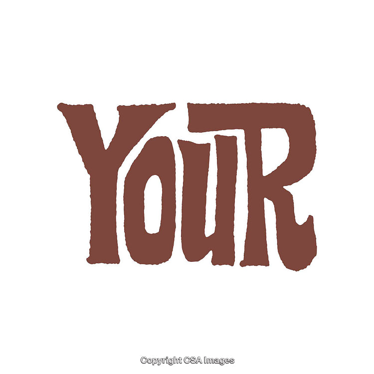Bold, Brown Stylized Typography Art with Unique Lettering Style