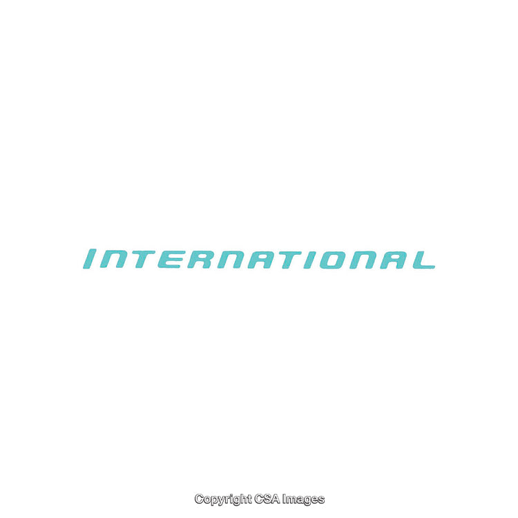 Bold Single-Word International Typography on a White Background