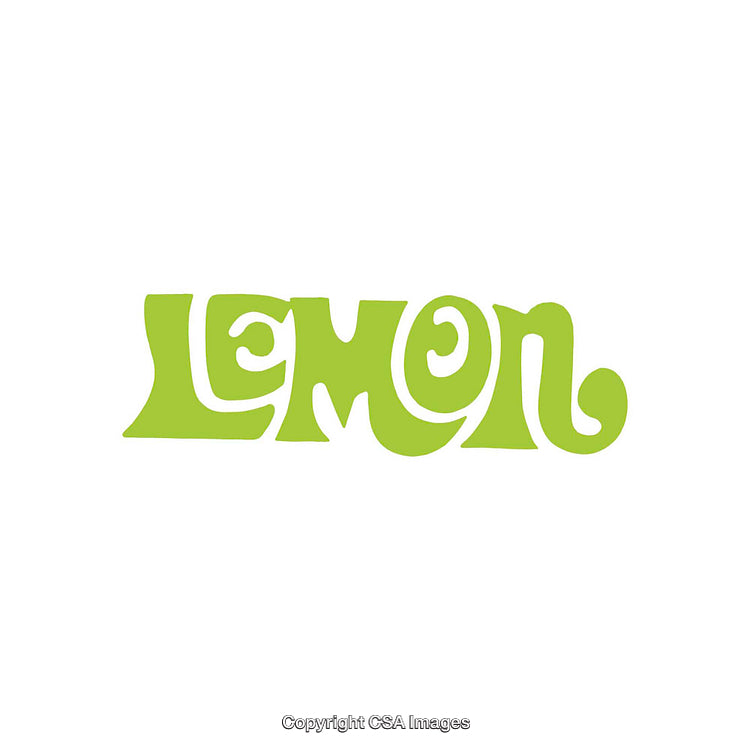 Stylized Lime Green Text Art on White Background