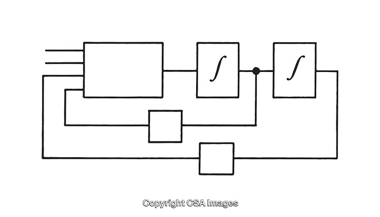 Detailed Black and White Diagram of a System Flowchart Layout