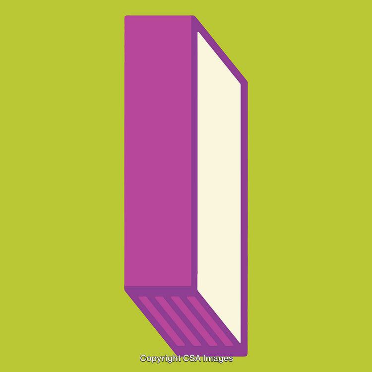 Bold Vector Illustration of the Number One in Vibrant Colors