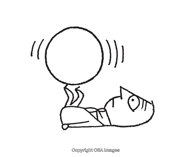 Whimsical Line Art Illustration of Cat Balancing with a Vibrating Sphere