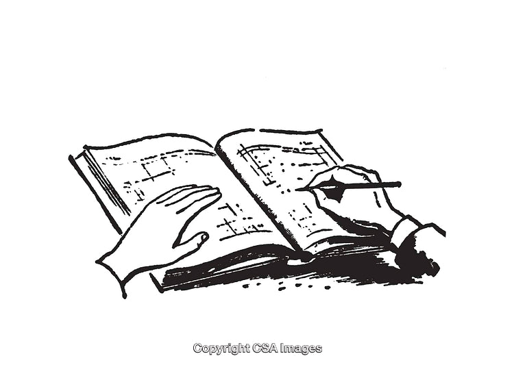 Black And White Illustration Of Hands Solving A Puzzle Book