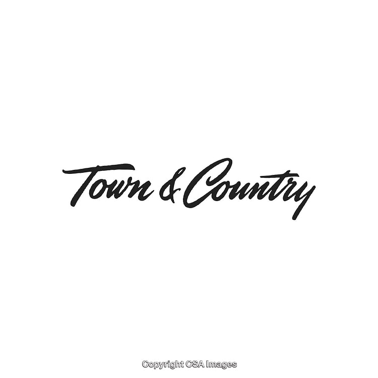 Elegant Logo Design Featuring the Words Town and Country in Stylish Script