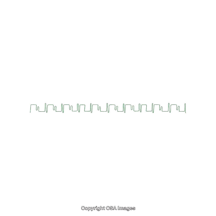 Green Wire Fence Isolated on White Background