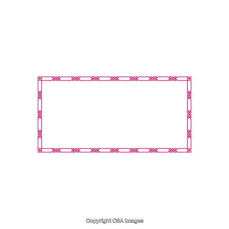 Elegant Pink Decorative Border on White Background