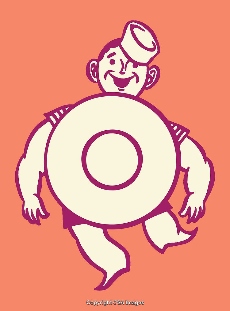 Colorful Illustration of Personified Object With Retro Cartoon Style