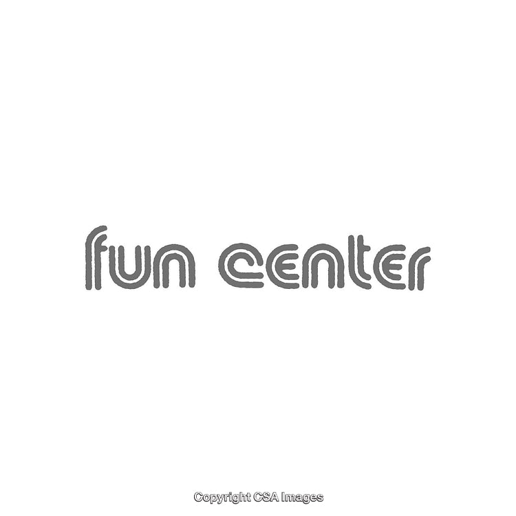 Minimalistic Fun Center Logo Design in Dark Textured Style