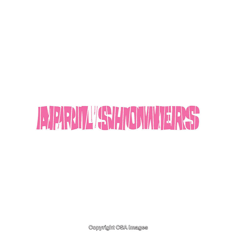 Bold Pink Typography Design on a Clean White Background