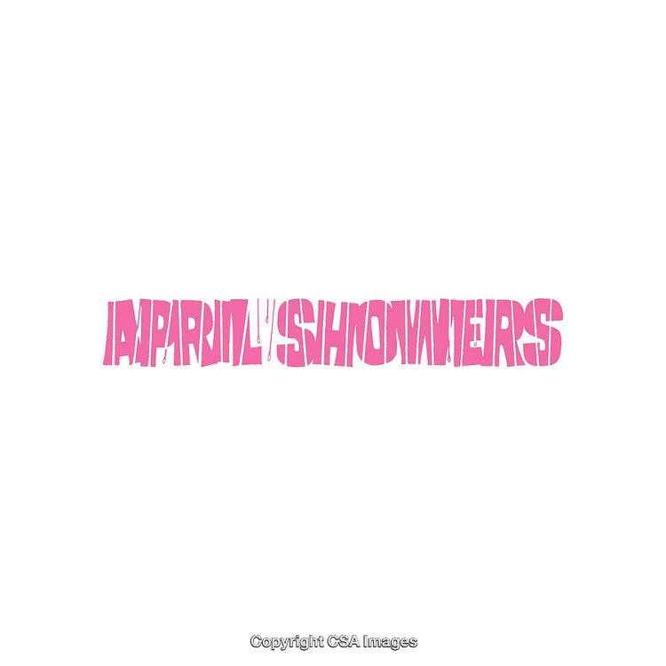 Bold Pink Typography Design on a Clean White Background