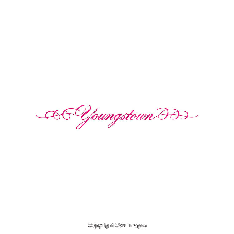 Elegant Pink Script Text on White Background with Decorative Flourishes