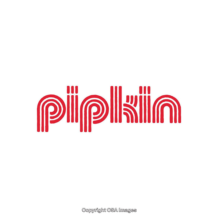Stylized Red Typographic Design with Unique Curved Lettering on White Background