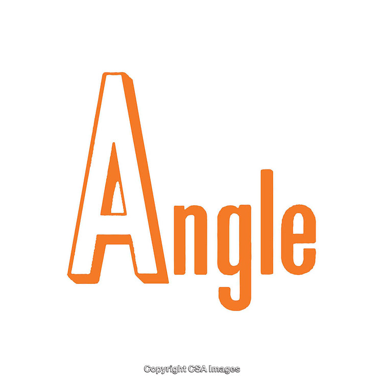 Orange Text Design with Stylized Font on Solid White Background