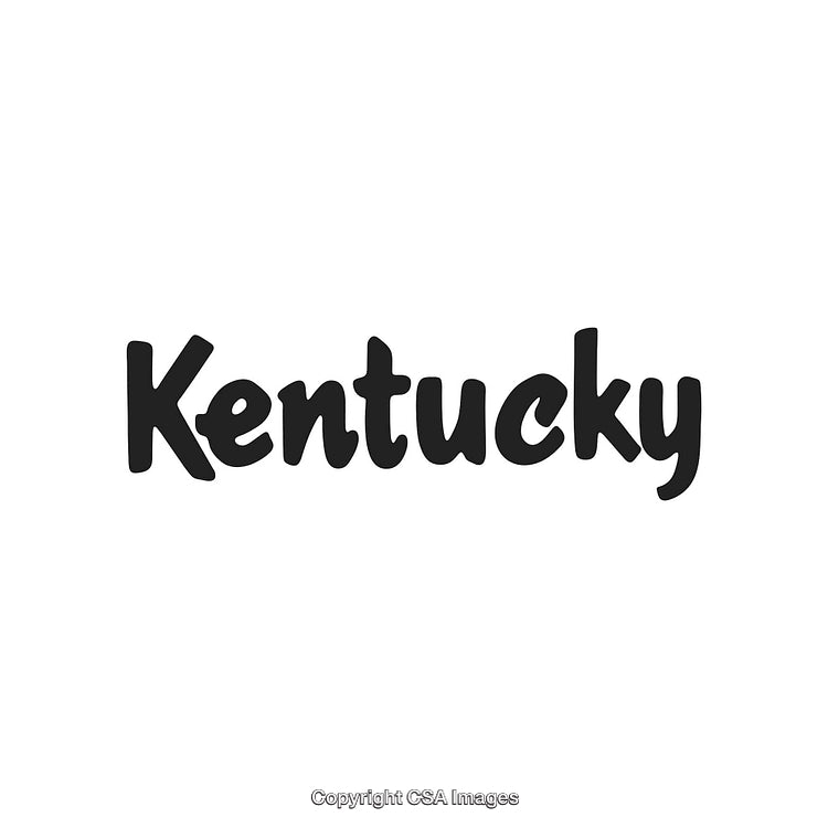 Bold Typography Featuring The Word Kentucky in a Stylish Display