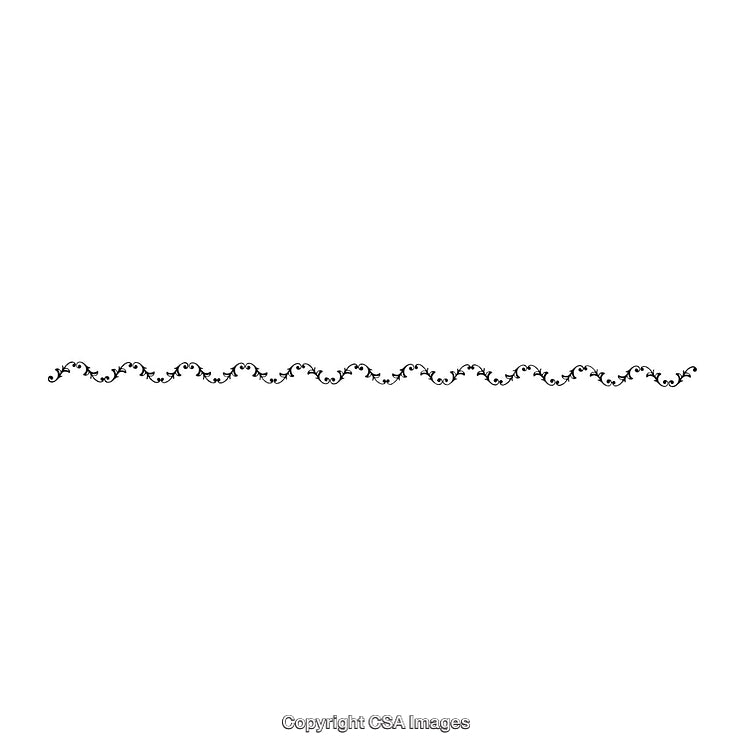Elegant Black and White Ornamental Border Design for Decoration