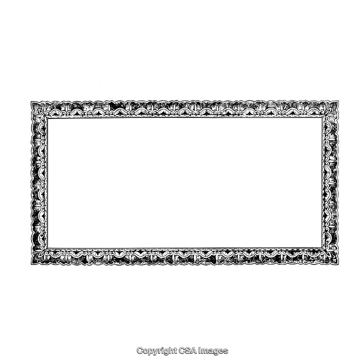 Intricately Designed Monochrome Border for Decorative Use