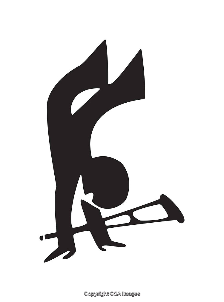 Creative Black-And-White Icon Depicting Balance and Mobility