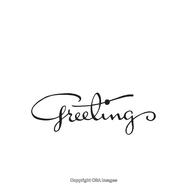 Elegant Handwritten Greeting Text with Stylish Black Calligraphy on White Background