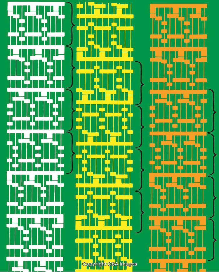 Colorful Patterns of Abstract Line Art With Geometrical Structures