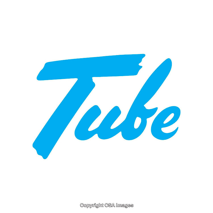 Blue Stylized Text Logo Over Minimal White Background