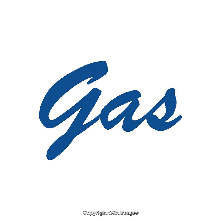Minimalist Bold Script Logo Design Featuring the Word Gas in Blue Letters