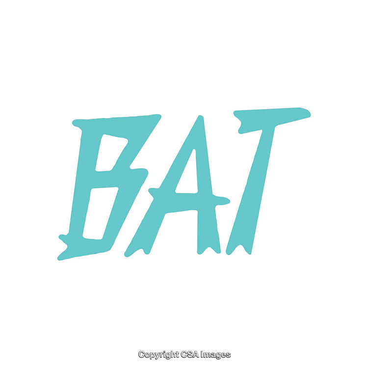 Bold Turquoise Text Artwork on a Clean White Background