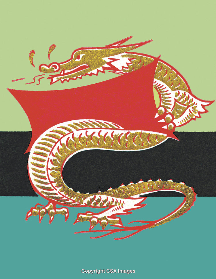 Majestic Dragon Illustration With Vibrant Colors and Intricate Details