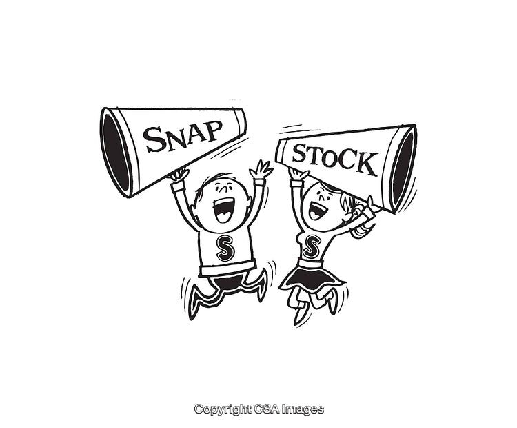 Cartoon Children Cheering with Megaphones Black And White Line Art Drawing