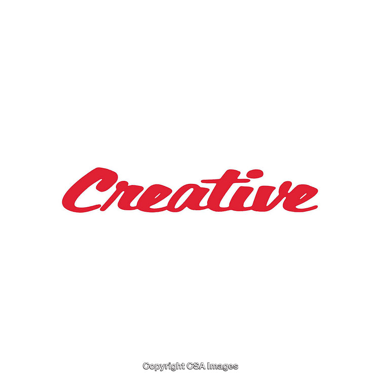 Red Creative Typography Design on a White Background in Minimalist Style