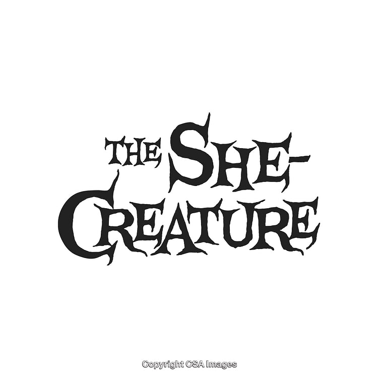 Classic Black Text Horror-Themed Title Design on White Background