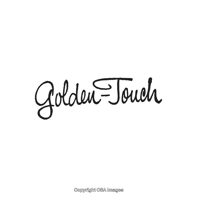 Elegant Handwritten 'Golden Touch' Script Logo in Stylish Calligraphy
