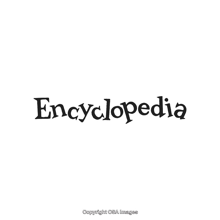 Decorative Typography Featuring the Word Encyclopedia in a Playful Handwritten Style