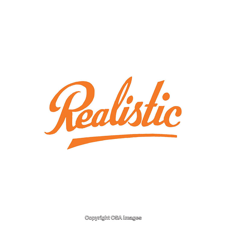 Orange Realistic Text Logo Design on White Background