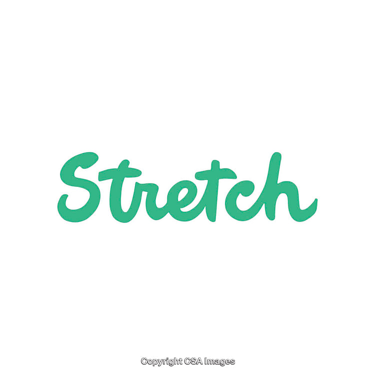 Minimalist Word Art Featuring the Word Stretch in a Stylish Green Font