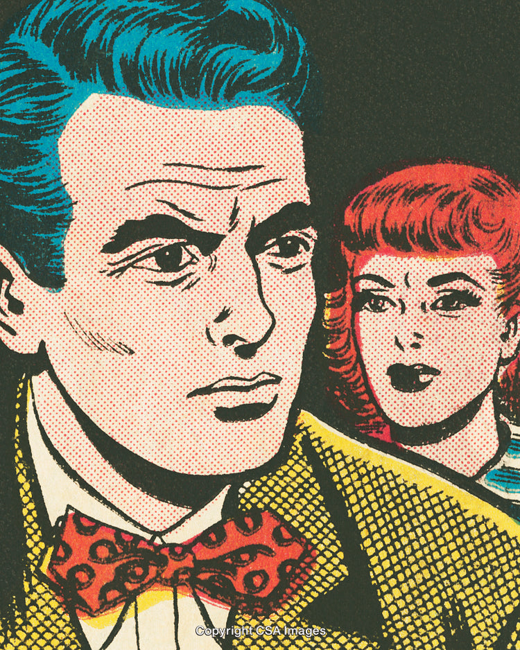 Colorful Comic Style Illustration Depicting Two Individuals With Captivating Detail