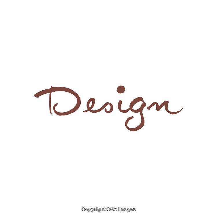Elegant Handwritten Typography Design Illustration with Brown Script on White