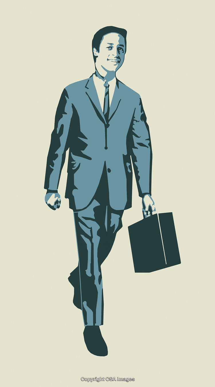Businessman Carrying a Briefcase