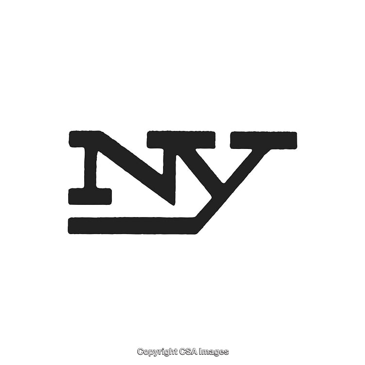 Minimalist Abstract Design Featuring Stylized Letters on a White Background
