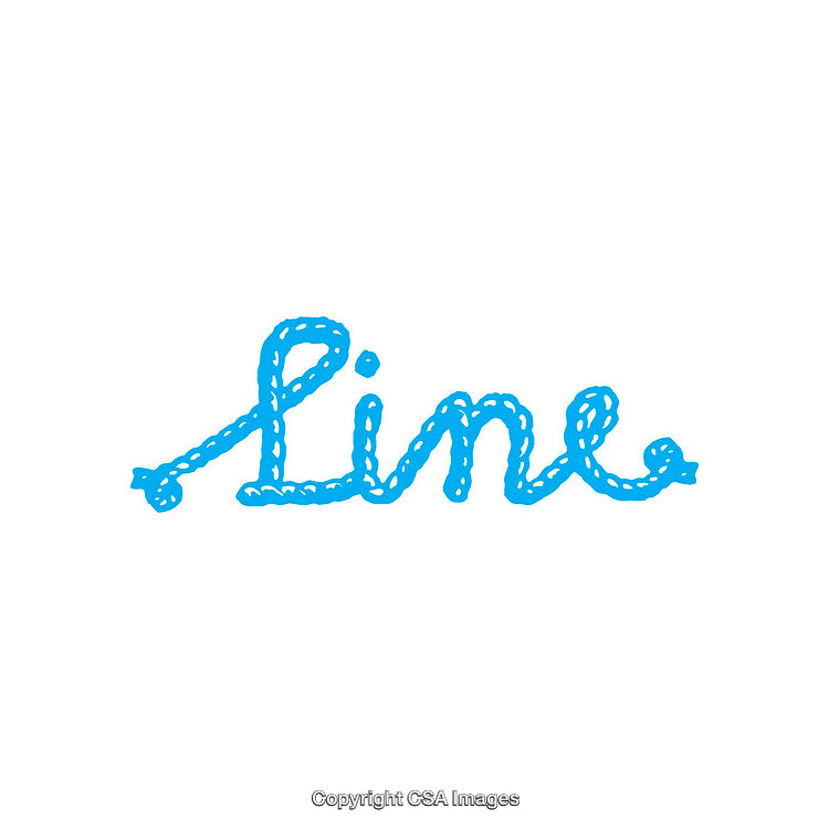 Handwritten Rope Style Word Artwork With Blue Line Text Art