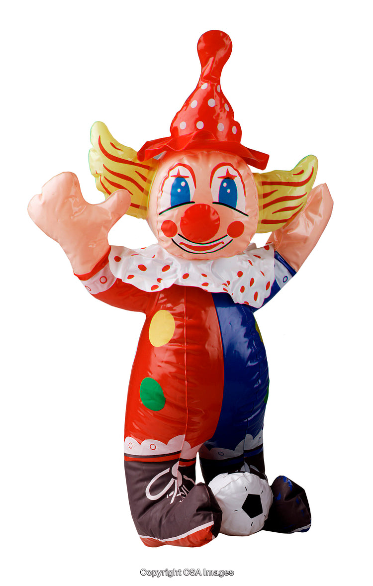Inflatable Clown Toy with Colorful Design and Soccer Theme