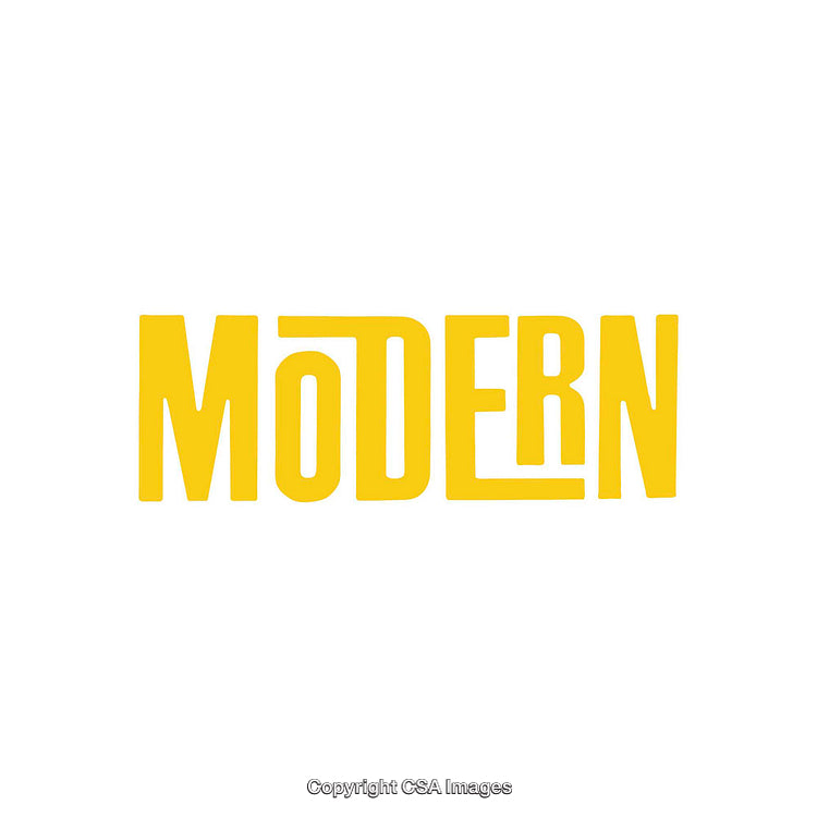 Bold Yellow Modern Typography on White Background