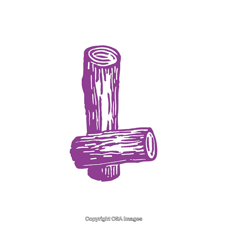 Illustration Featuring a Stylized Purple Letter 'L' on a White Background