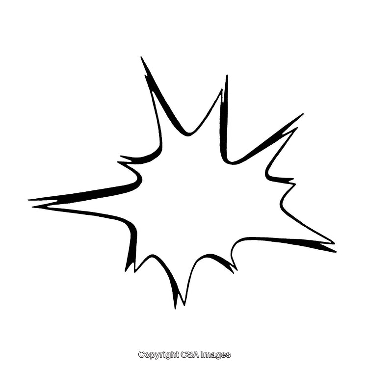 Abstract Black and White Starburst Design on a White Background