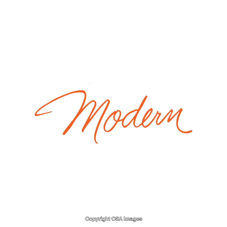 Modern Handwritten Orange Typography Isolated on a Clean White Background