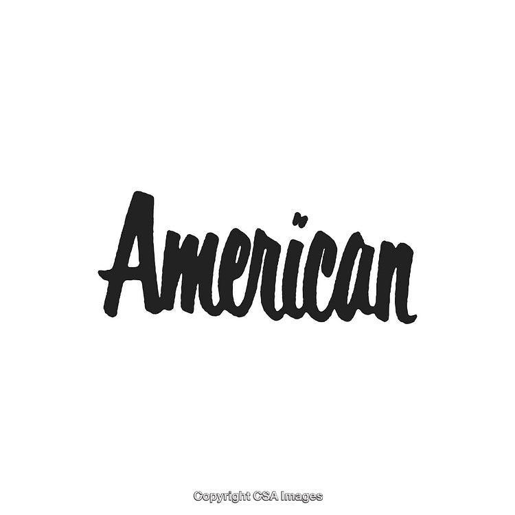Bold American Typography Design with Script Style Lettering