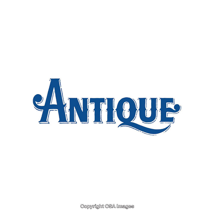 Blue Bold Typography with Elegant Style and Antique Flair