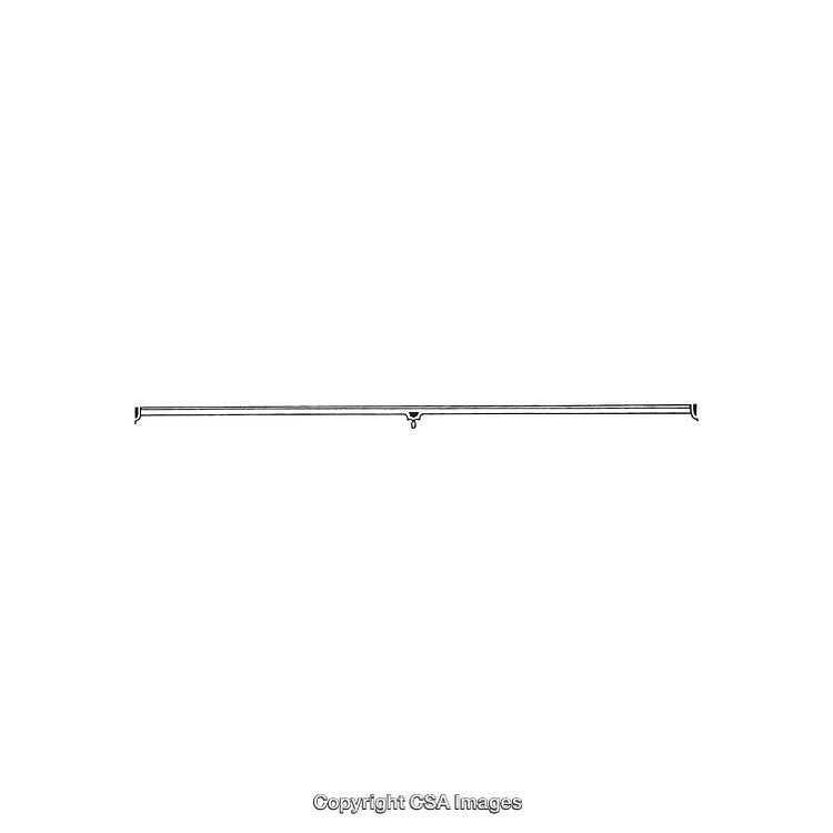 Minimalist Black and White Decorative Design Ornament on White Background