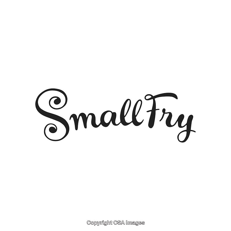 Playful Handwritten Typography Design Featuring the Words Small Fry